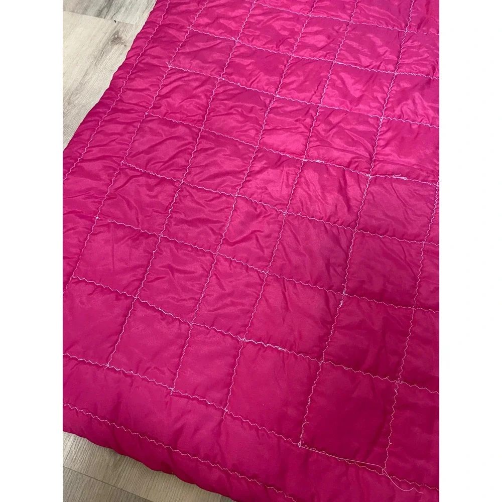 Vintage Ball Doll Patchwork Quilt Blanket Frances Grimett Handmade Pink Multi